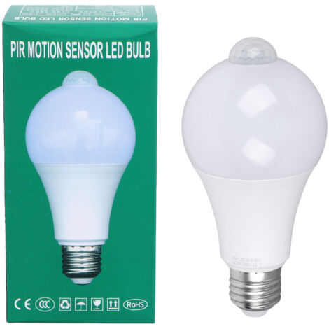 LED Sensor Light Bulbs Professional High Brightness Energy Saving LED Light Bulb with Motion Sensor 15W 85‑265V (1/5)