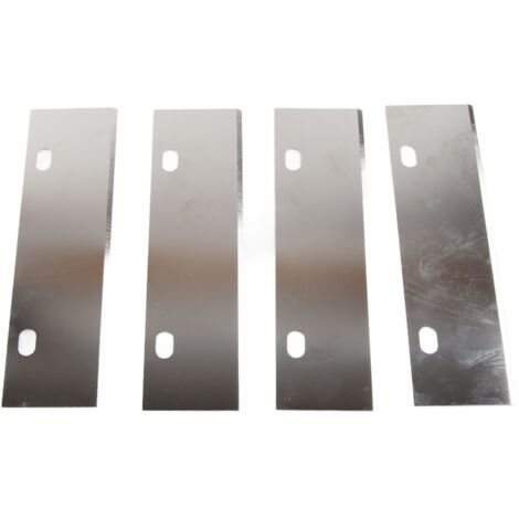4PCS Grill Scraper Blades Stainless Steel Heavy Duty Griddle Scraper Replacement Blade Accessories for Outdoor BBQ Grill Cleaning Tools