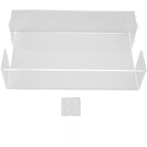 Napkin Tray Storage Holder Transparent Acrylic Modern 9.5x5.5x2.5in Large Capacity Napkin Dispenser for Party Kitchen (1/5)