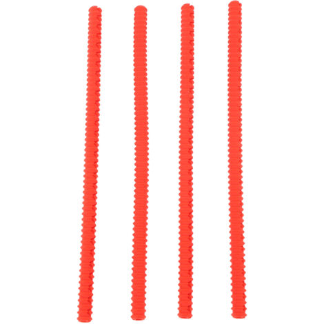 4PCS Oven Rack Protector Heat Resistant Silicone Edge Liner Cover Oven Accessories for Kitchen Restaurant Red (1/5)