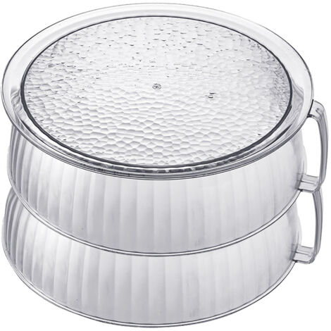 Multilayer Food Cover Multifunctional Transparent Food Cover Fresh Keeping Insulated Dish Cover for Kitchen Dining Table 2 Layers (1/5)