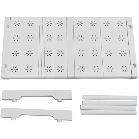 Expandable Closet Shelf Organizer Adjustable Space Saving Wardrobe Sink Tension Shelf 24cm Width 22cm Height Length 37 to 48cm/14.6 to 18.9in