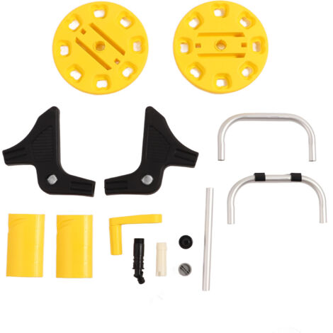 G1/2 Garden Hose Reel Yellow Gardening Waterpipe Cart Holds 20m Hose Car Washer Tool for Yard Lawn Outdoor