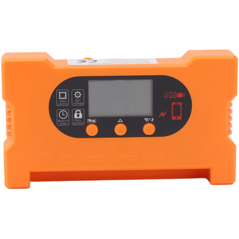 Solar Charge Controller Type C Fast Charge Drive Control Short Circuit Protection Automatic Battery Recognition Solar Regulator 60A (1/5)
