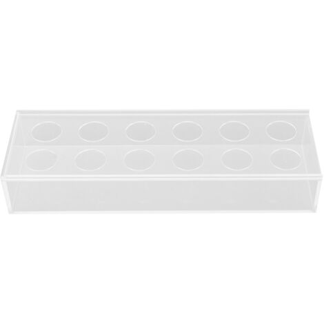 Rectangular Floral Centerpiece Clear Acrylic Flower Vase for Dining Table Wedding Party Home 12 Hole (1/5)