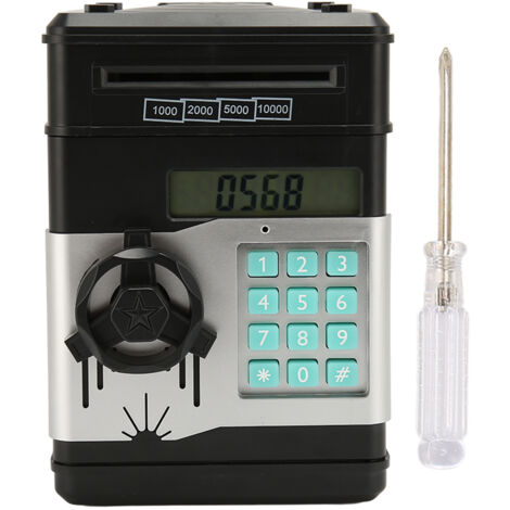 Electronic Coin Money Bank Piggy Bank Cash Coin Can ATM Bank Birthday Halloween Christmas Gifts Boys Girls Children Toys Second Generation USD (1/5)