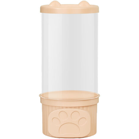 Toy Storage Container PET Transparent Cylinder Plush Toy Display Bucket with PP Lid for Home Organization Pink