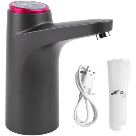 Electric Water Bottle Pump Smart Wireless Water Dispenser Automatic Barreled Drinking Water Pump Black (1/5)