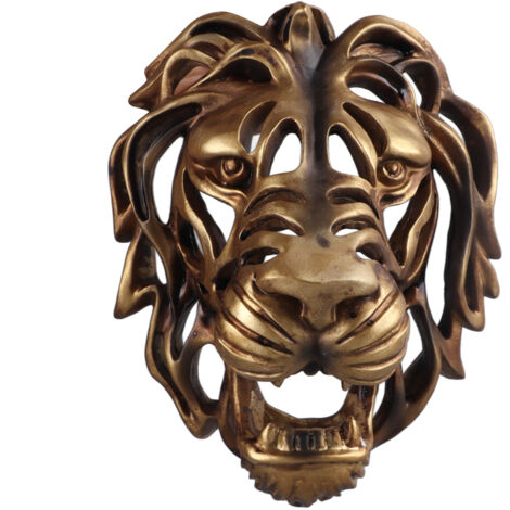 Lion Head Art Wall Decor Resin Vivid Lion Head Wall Mounted Art Sculpture for Living Room (1/5)