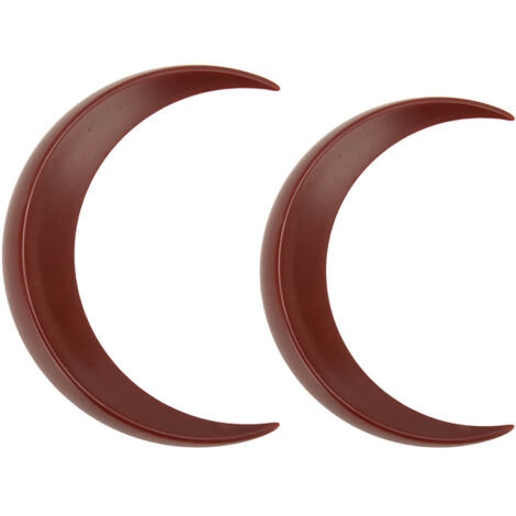 2Pcs Moon Hair Fork ABS Decorative Portable Moon Hairpin Hair Stick for Daily Shopping Cosplays Brown (1/5)