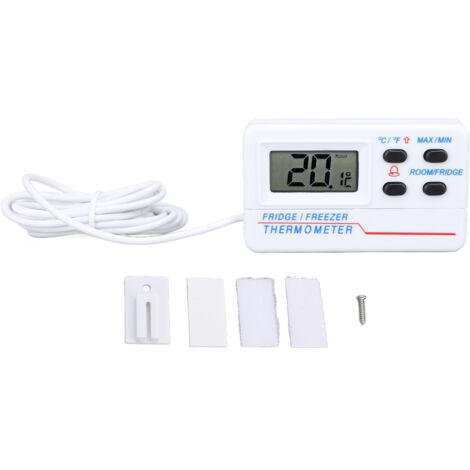 Digital Refrigerator Thermometer ‑50℃ to 70℃ ‑58℉ to 158℉ High Accuracy Digital Freezer Temperature Meter with Alarm Function (1/5)