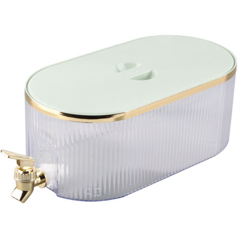 Drink Dispenser PP Good Sealing Large Opening Temperature Resistant Beverage Dispenser Cold Kettle 5L Green (1/5)