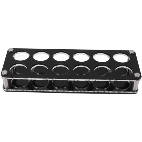 Wine Bottle Display Holder Acrylic Impact Resistant Decorative Wine Bottle Rack for Home Bar 2X6 12 Head Combination Cup Holder