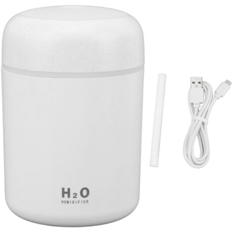 USB Mini Humidifier for Car Colorful Lighting Portable Car Air Freshener Mute Diffuser Humidifier White (1/5)