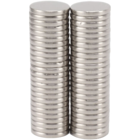 50PCS Super Strong Neodymium Disc Magnets Round Powerful Rare Earth Magnets for DIY Home Refrigerator Classroom Whiteboard Office (1/5)