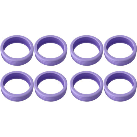 8PCS Luggage Suitcase Wheels Covers Noise Canceling Shock Absorbing Trolley Case Silicone Caster Protection Cover Purple (1/5)
