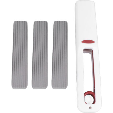 Portable Self Squeeze Mini Mop Wet and Dry Use Lazy Strong Absorbent Mop for Bathroom Kitchens One Pole (3 Mop Heads) (1/5)