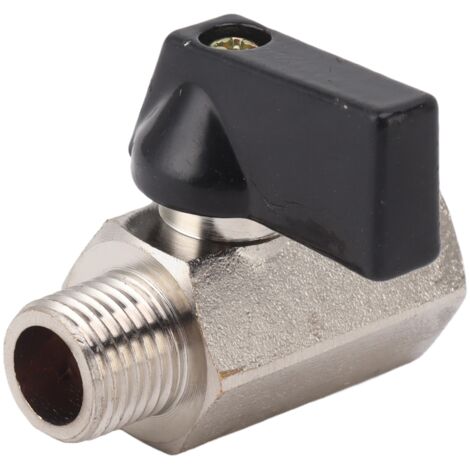 Gas Valve Ball Type Male Female Thread Thicken Brass Sandblasting for Household Tap Water 1/4 (1/5)
