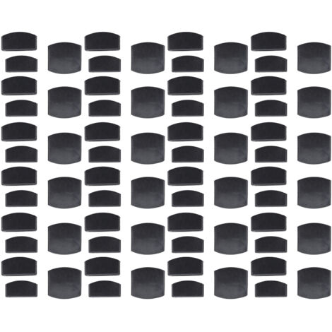 72Pcs Plastic Bed Slat End Caps Holders Centre Caps Plastic Connector Furniture Accessories for Holding and Securing Slats Black (1/5)