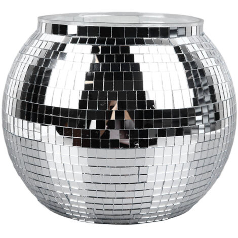 Disco Ball Ice Bucket Plastic Large Capacity Party Drink Bucket for Beer Cocktail Wine Silver (1/5)