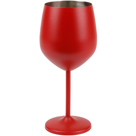 1 PCS 18oz Stainless Steel Matte Wine Glasses Red (1/5)