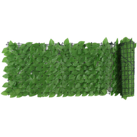 Faux Leaf Hedge Simulation Prevent Leaves Falling Off Decorative Artificial Fence Screen for Balcony Courtyard Emerald Green Epipremnum Aureum Leaf 0.5x3 Meters (1/5)