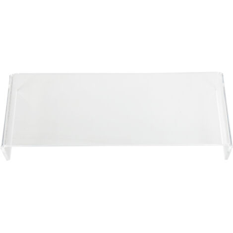 Monitor Riser 50lb 3.5inch Height Improve Sitting Posture Reduces Neck Eyes Pressure Space Saving Acrylic Computer Stand for Bedroom Study Transparent (1/5)