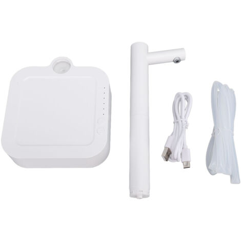 Water Dispenser Countertop 7 Stage Quantitative Water Pump Portable White Electric Water Dispenser Desktop for Home Room Office Camping (1/5)
