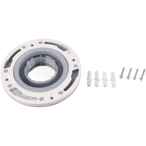 Toilet Flange Silicone and ABS Gray Universal Toilet Flange Replacement for 4in 5in Special 3in Waste Pipe (1/5)