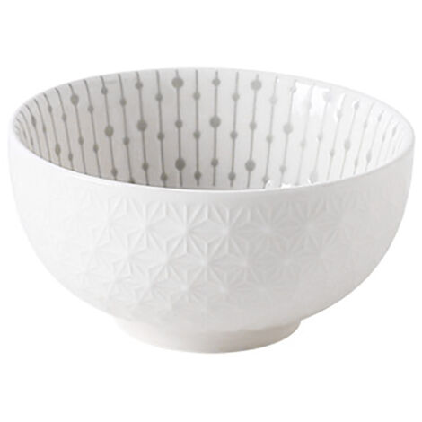 Soup Bowl 4.5in Small Bowl Ceramic Embossment Underglaze Color Minimalist Easy Clean Serving Bowl for Kitchen Home (1/5)