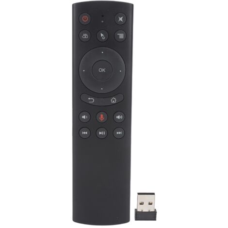 Voice Remote Control 2.4G Wireless Voice Sensing Remote Mouse with USB Receiver for G10S TV Box PC Projector