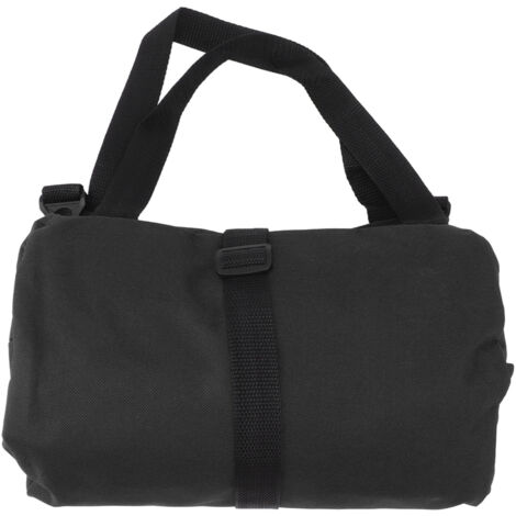 Roll Up Tool Bag 5 Zipper Pockets Portable Oxford Cloth Electricians Tool Bag for Carpenter Plumber Black (1/5)