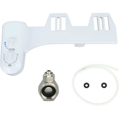 Bidet Attachment Self Cleaning Dual Nozzle Adjustable Water Pressure Cold Water Toilet Bidet for Feminine Wash 3/8 (1/5)
