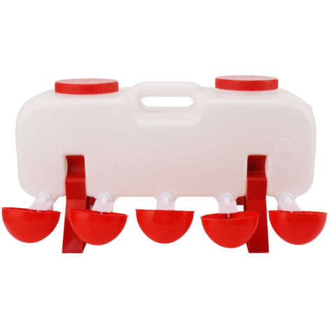 10L Chicken Waterer Semi Automatic Poultry Water Feeder Chicken Coop Accessories for Ducks Goose (1/5)