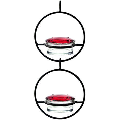 Beautiful Circular Hanging Hummingbird Feeder Outdoor Hanging Humming Bird Feeder 2pc (1/5)