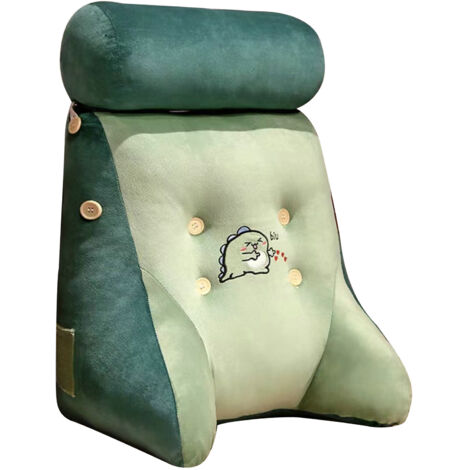 Backrest Pillow Washable Removable Cover Soft Cartoon Animal Back Support Cushion for Office Chair Bedside Dinosaur (1/5)