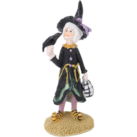 Witch Dolls Figure Handmade Resin Charming Witch Doll Decoration Ornaments for Office Bedroom Desktop (1/5)