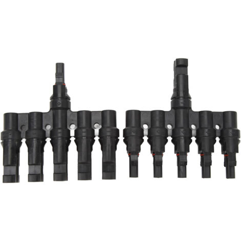 Solar T Branch Connector 1 to 5 PPO IP67 Waterproof Female Male Safety Protection Solar Panel Power Accessory (1/5)