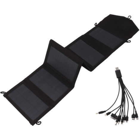 Solar Panel Charger IP65 Foldable 20W 5V USB Portable Solar Panel Charger for Smartphones Tablets (1/5)