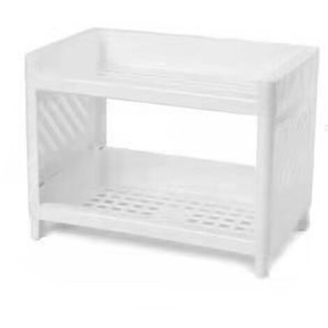 Desktop Storage Shelf Multifunctional Practical Durable Desktop Organizer for Bedroom White (1/5)