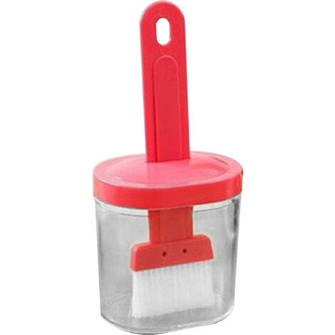 Integrated Silicone Oil Bottle Brush Olive Oil Dispenser Bottle with Silicone Brush for Cooking Baking Barbecue Pickling Pink (1/5)