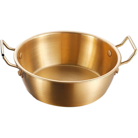 Double Ear Snack Bowl Multifunctional 304 Stainless Steel Noodle Bowl for Home Restaurant (1/5)