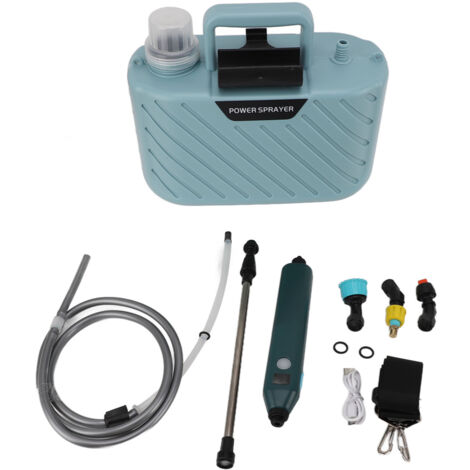 Electric Plant Sprayer Battery Powered 5L with 3 Nozzles Retractable Wand Adjustable Shoudler Strap Garden Sprayer for Lawn Blue (1/5)