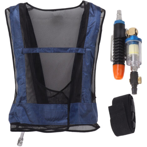Welding Steel Air Compressed Cooling Vest Adjustable Vortex Tube Air Conditioner Waistcoat F Size (1/5)