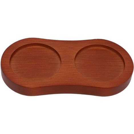 Pepper Salt Mill Tray 8 Shaped Easy To Use Wooden Mill Tray for Placing Various Seasoning Bottles (1/5)