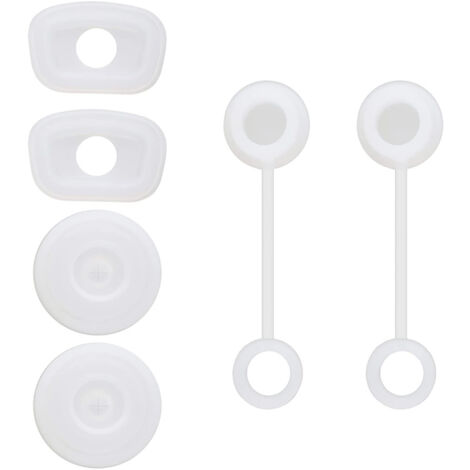 Square Spill Proof Stopper Round Lid Leak Stopper Silicone Straw Cover Cap Set Cup Bottle Accessories (1/5)