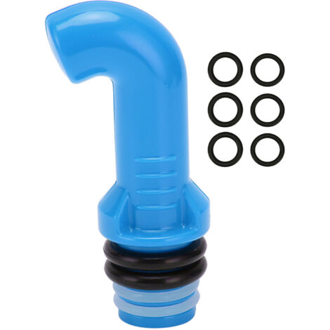Bidet Bottle Attachment Bidet Sprayer Head Compatible with Every Bottle ABS Portable Bidet Bidet Nozzle for Water Bottle Blue