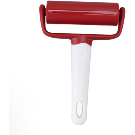 Small Rolling Pin Prevent Slip Hangable T Type Plastic Dough Roller with Handle for Pizza Pie Crust (1/5)