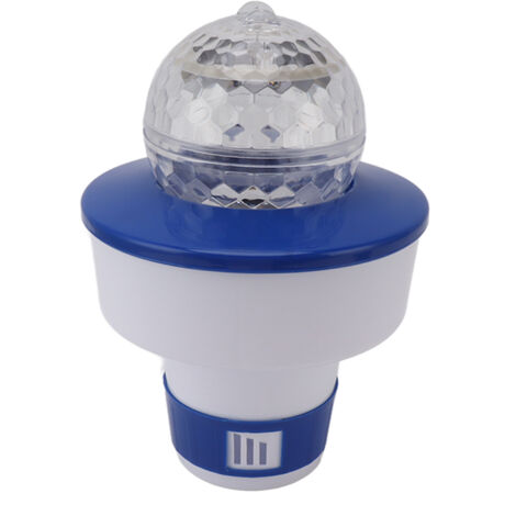 8 Inch Pools Chemical Dispenser 11cm Lighted Floating Pool Chlorine Tablet Dispenser for Spa Hot Tub Pools