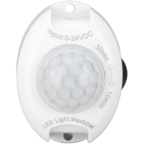 DC Plug Human Body Induction Switch Infrared Adjustable LED Light Strip Detector Switch 5‑24V 60W (1/5)
